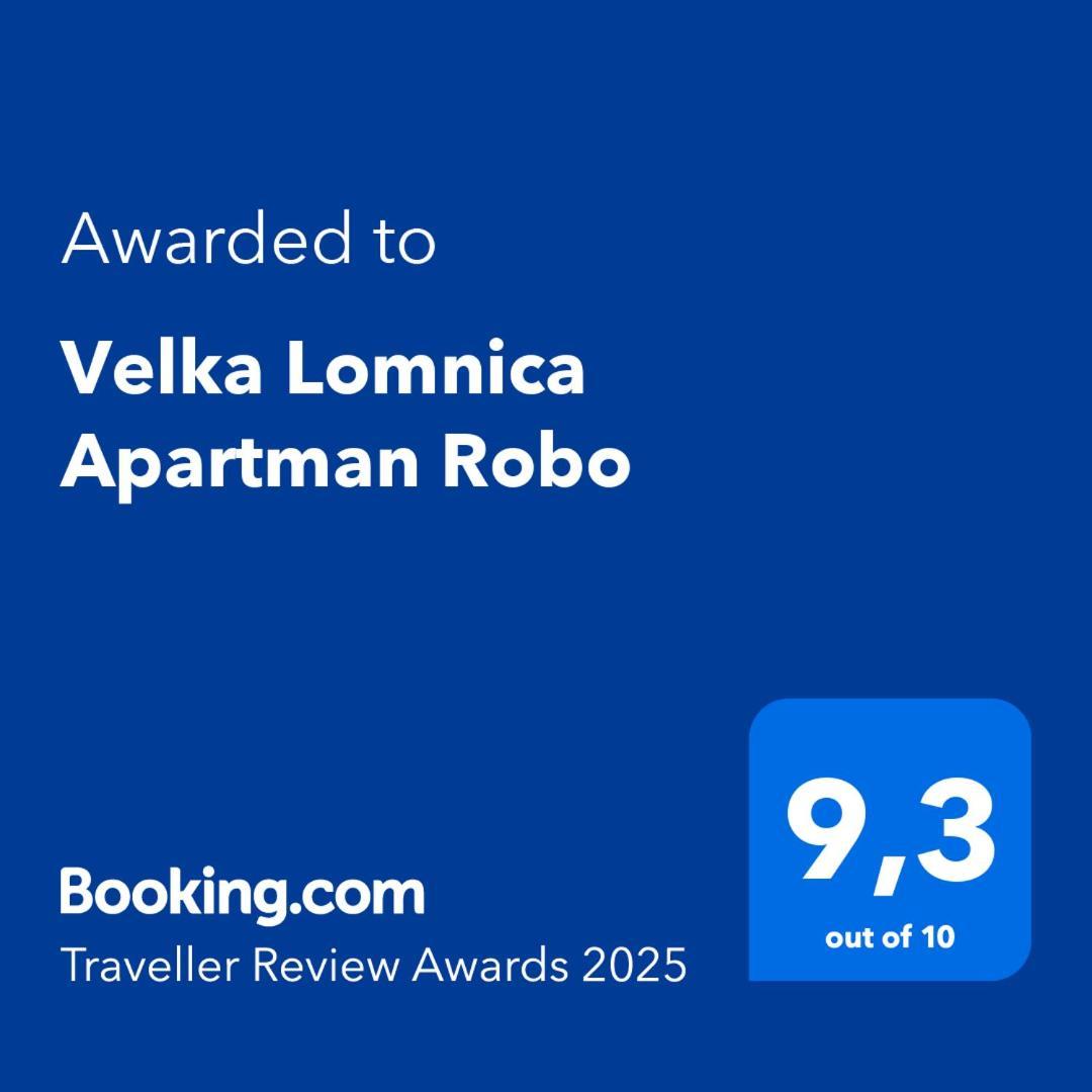 Velka Lomnica Apartman Robo Zewnętrze zdjęcie